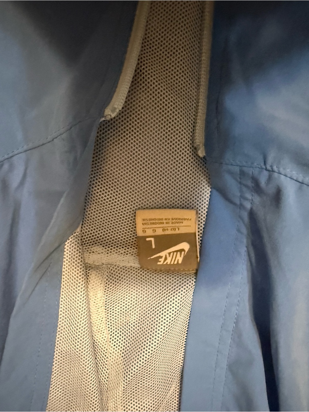 Nike Blue Women's Hooded Windbreaker Jacket